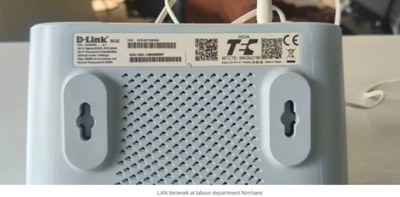 Networking – D-Link Router Label